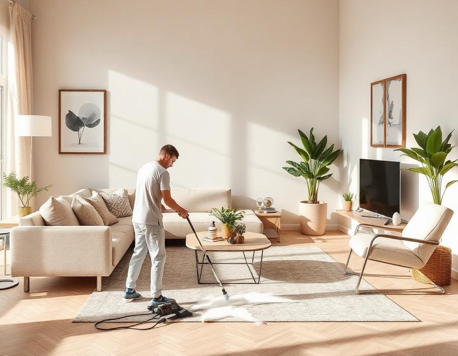 JOEFLEX professional cleaning a UK home